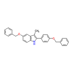 3-甲基-5-苄氧基-2-(4-苄氧基苯基)-1H-吲哚