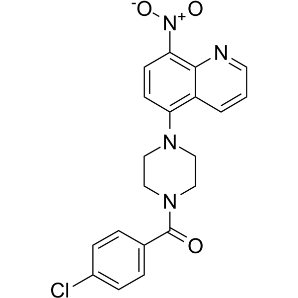 (4-氯苯基)[4-(8-硝基-5-喹啉基)-1-哌嗪基]甲酮