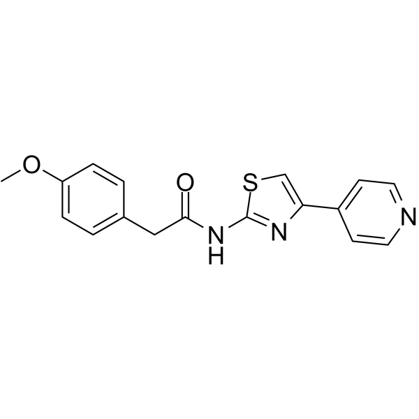 2-(4-甲氧基苯基)-N-(4-(吡啶-4-基)噻唑-2-基)乙酰胺