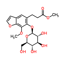 6-(β-D-吡喃葡萄糖基氧基)-7-甲氧基-5-苯并呋喃丙酸甲酯