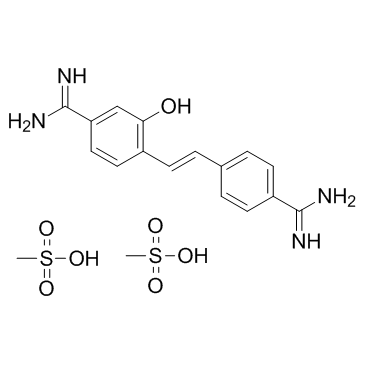 Hydroxystilbamidine bis(methanesulfonate)