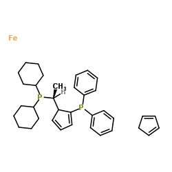 (S)-(+)-1-[(R)-2-(二苯基膦)二茂铁]乙基二环已基膦