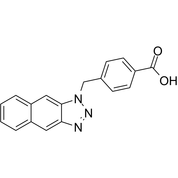 4-[(1-萘并[2,3-d]三唑-1-基)甲基]苯甲酸