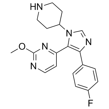 4-[4-(4-氟苯基)-1-(4-哌啶基)-1H-咪唑-5-基]-2-甲氧基嘧啶