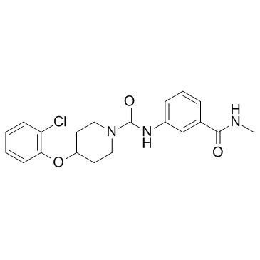 4-(2-氯苯氧基)-N-[3-[(甲基氨基)羰基]苯基]-1-哌啶甲酰胺