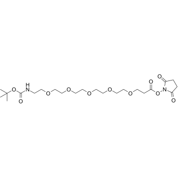 Boc-N-PEG5-C2-NHS ester