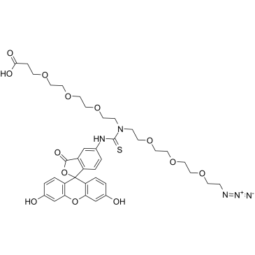 N-(Azido-PEG3)-N-Fluorescein-PEG3-acid