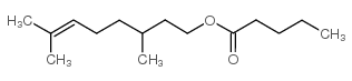 戊酸-3,7-二甲基-6-辛烯基酯