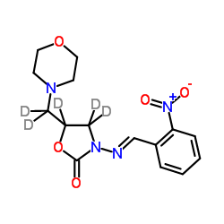 5-(吗啉代甲基)-3-(2-硝基苄叉氨基)-2-噁唑烷酮-d5