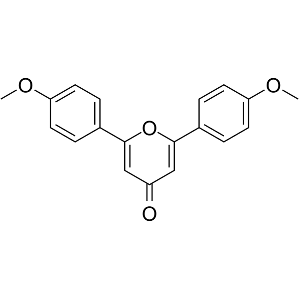 4H-Pyran-4-one,2,6-bis(4-methoxyphenyl)-