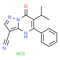 6-异丙基-7-氧代-5-苯基-4,7-二氢吡唑并[1,5-a]嘧啶-3-腈盐酸盐