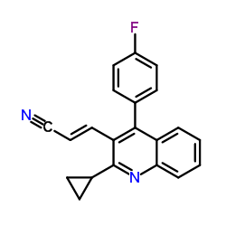 (E)-3-[2-环丙基-4-(4-氟苯基)-3-喹啉基]-2-丙烯腈