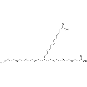 N-(Azido-PEG3)-N-bis(PEG3-acid)