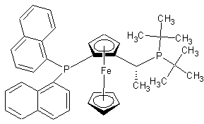 (R)-1-((Sp)-2-[二(1-萘基)膦]二茂铁基)乙基-二叔丁基膦