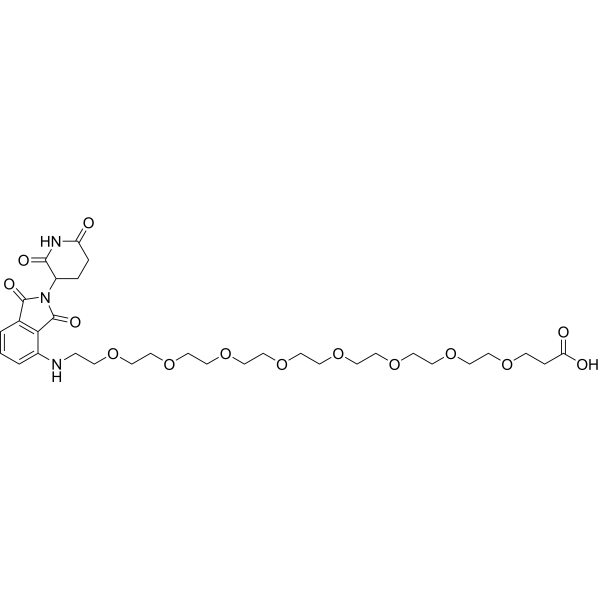 Pomalidomide-5'-PEG8-C2-COOH