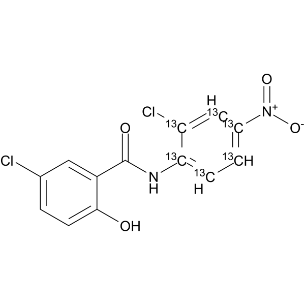 氯硝柳胺-13C6-水合物