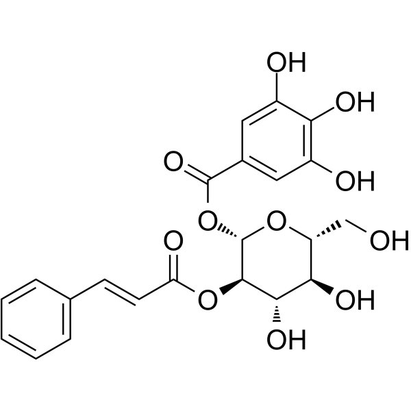 2-O-肉桂酰基-1-O-没食子酰基-Β-D-葡萄糖苷