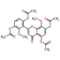 粘毛黄芩素 III 四乙酸酯