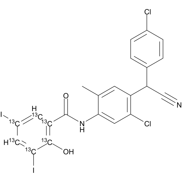 氯氰碘柳胺-13C6