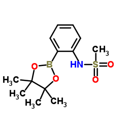 N-(2-(4,4,5,5-四甲基-1,3,2-二氧硼杂环戊烷-2-基)苯基)甲磺酰胺