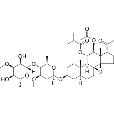 11-O-异丁酰基-12-O-乙酰基通关藤苷元B-3-O-茯苓二糖苷