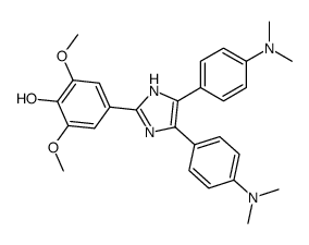 4-[4,5-双[4-(二甲基氨基)苯基]-1H-咪唑-2-基]-2,6-二甲氧基苯酚