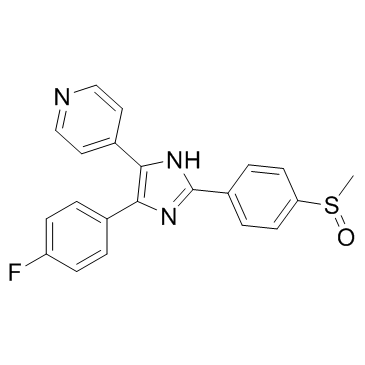 4-(4-氟苯基)-2-(4-甲基亚磺酰基苯基)-5-(4-吡啶基)-1H-咪唑