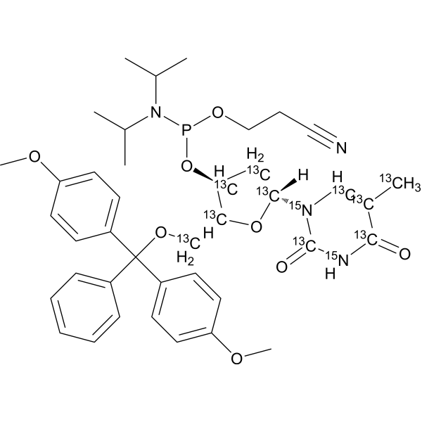 DMT-dT Phosphoramidite-13C10,15N2