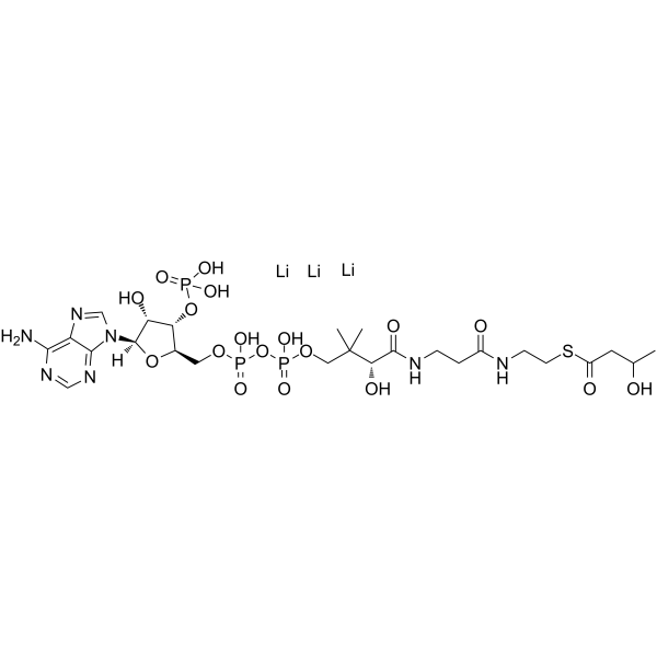 DL-β-羟基丁酰基辅酶 A 锂盐