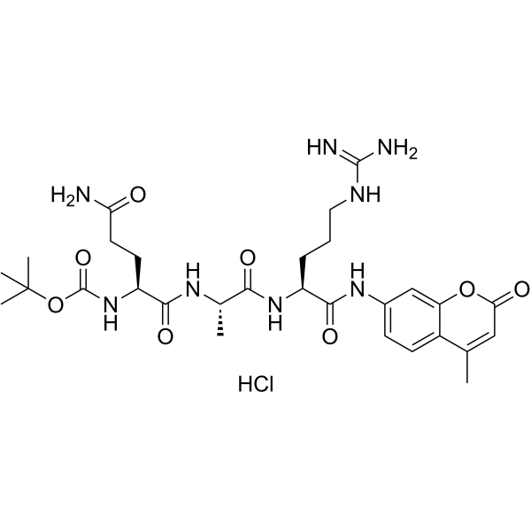 Boc-Gln-Ala-Arg-AMC · HCl