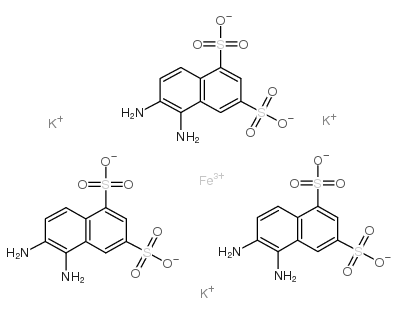 1,2-二氨基萘-5,7-二磺酸,三(5,6-二氨基-1,3-萘二磺酸)铁络合物钾盐