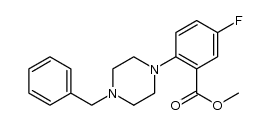 2-(4-苄基哌嗪-1-基)-5-氟苯甲酸甲酯