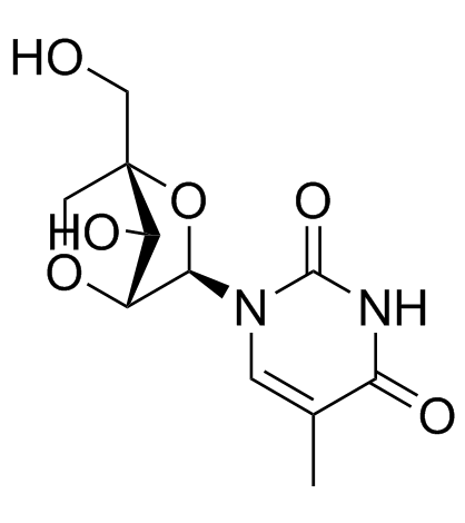 1-(2’-O,4-C-甲桥-beta-D-呋喃核糖基)胸腺嘧啶