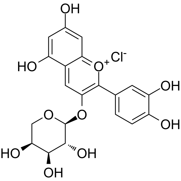 矢车菊素-3-O-阿拉伯糖苷