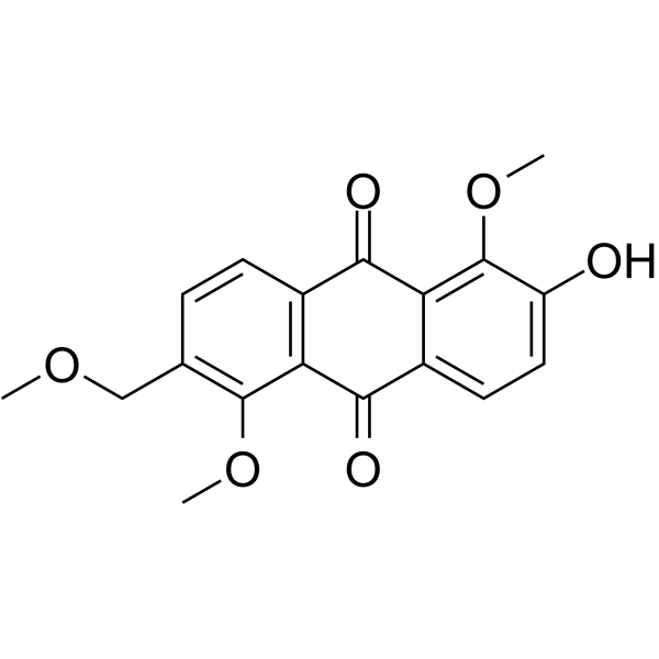 2-羟基-1,5-二甲氧基-6-(甲氧基甲基)-9,10-蒽二酮