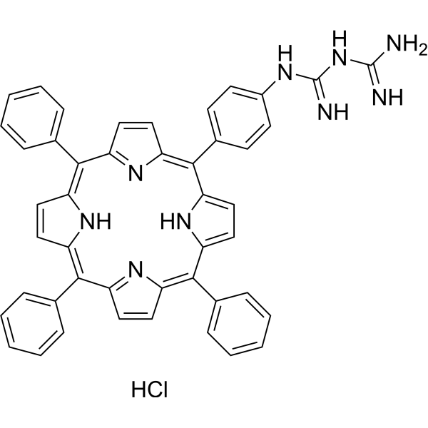 Biguanidinium-porphyrin