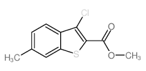 3-氯-6-甲基苯并[b]噻吩-2-羧酸甲酯