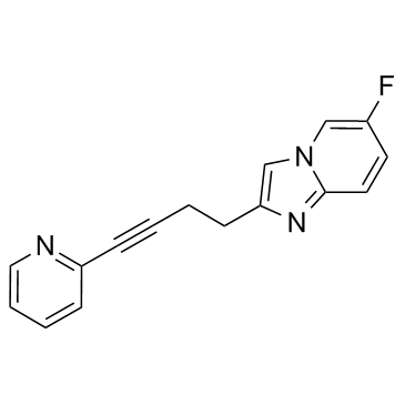 6-氟-2-[4-(吡啶-2-基)-3-丁炔基]咪唑并[1,2-A]吡啶