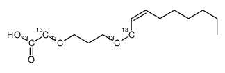 棕榈烯酸-1,2,3,7,8-13C5