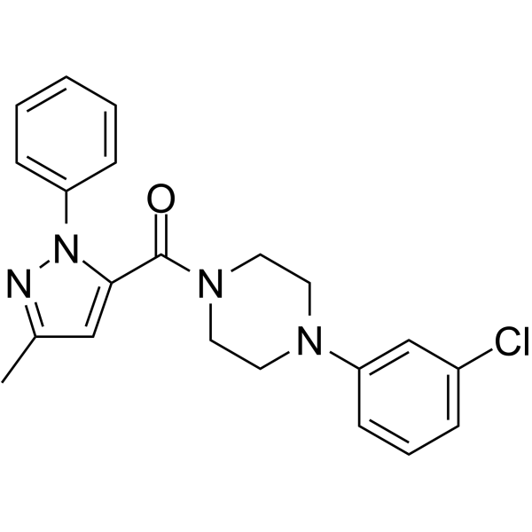 [4-(3-氯苯基)哌嗪-1-基](5-甲基-2-苯基-2H-吡唑-3-基)甲酮