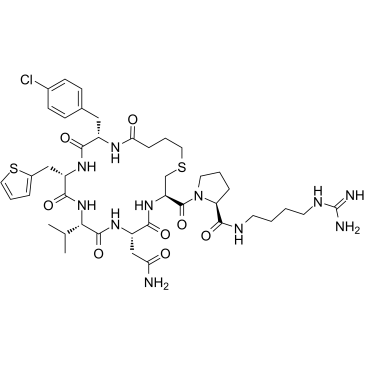 c(Bua-Cpa-Thi-Val-Asn-Cys)-Pro-d-Arg-NEt2