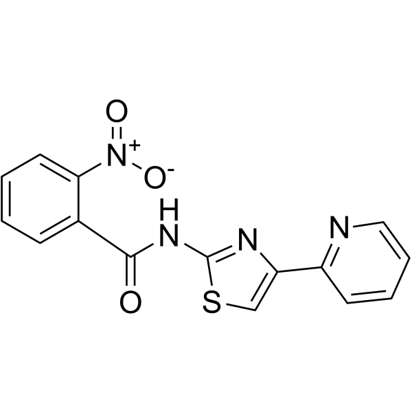 2-硝基-N-(4-(吡啶-2-基)噻唑-2-基)苯甲酰胺