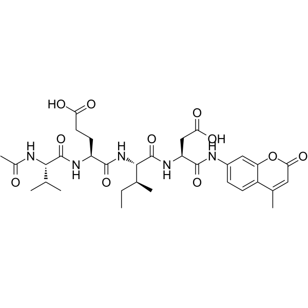 乙酰基缬氨酰谷氨酰异亮氨酰天冬氨酸-7-氨基-4-甲基香豆素