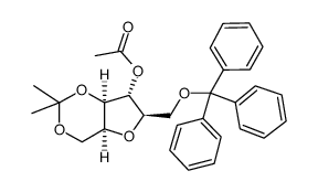 4-O-乙酰基-2,5-酐-1,3-O-异亚丙基-6-O-三苯甲游基-D-葡萄烯糖