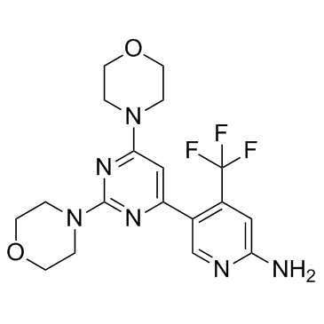 5-[2,6-二(4-吗啉基)-4-嘧啶基]-4-(三氟甲基)-2-吡啶胺