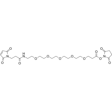 Mal-amido-PEG5-C2-​NHS ester