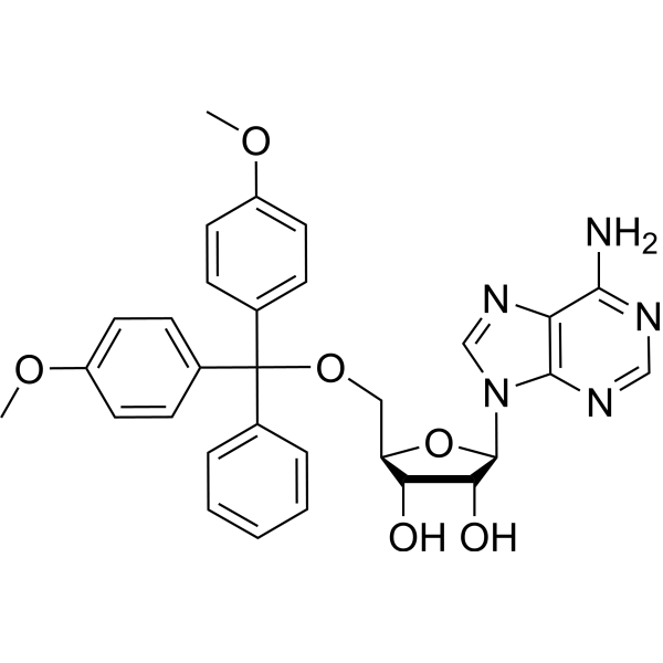 5-O-[双(4-甲氧基苯基)苯基甲基]-腺苷酸