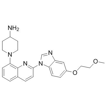 1-[2-[5-(2-甲氧基乙氧基)苯并咪唑-1-基]喹啉-8-基]哌啶-4-基胺