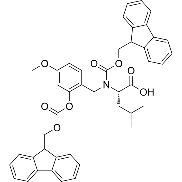Fmoc-(Fmoc-Hmb)Leu-OH