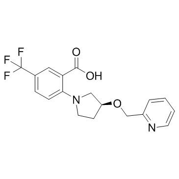 2-[(3S)-3-(2-吡啶基甲氧基)-1-吡咯烷基]-5-(三氟甲基)苯甲酸